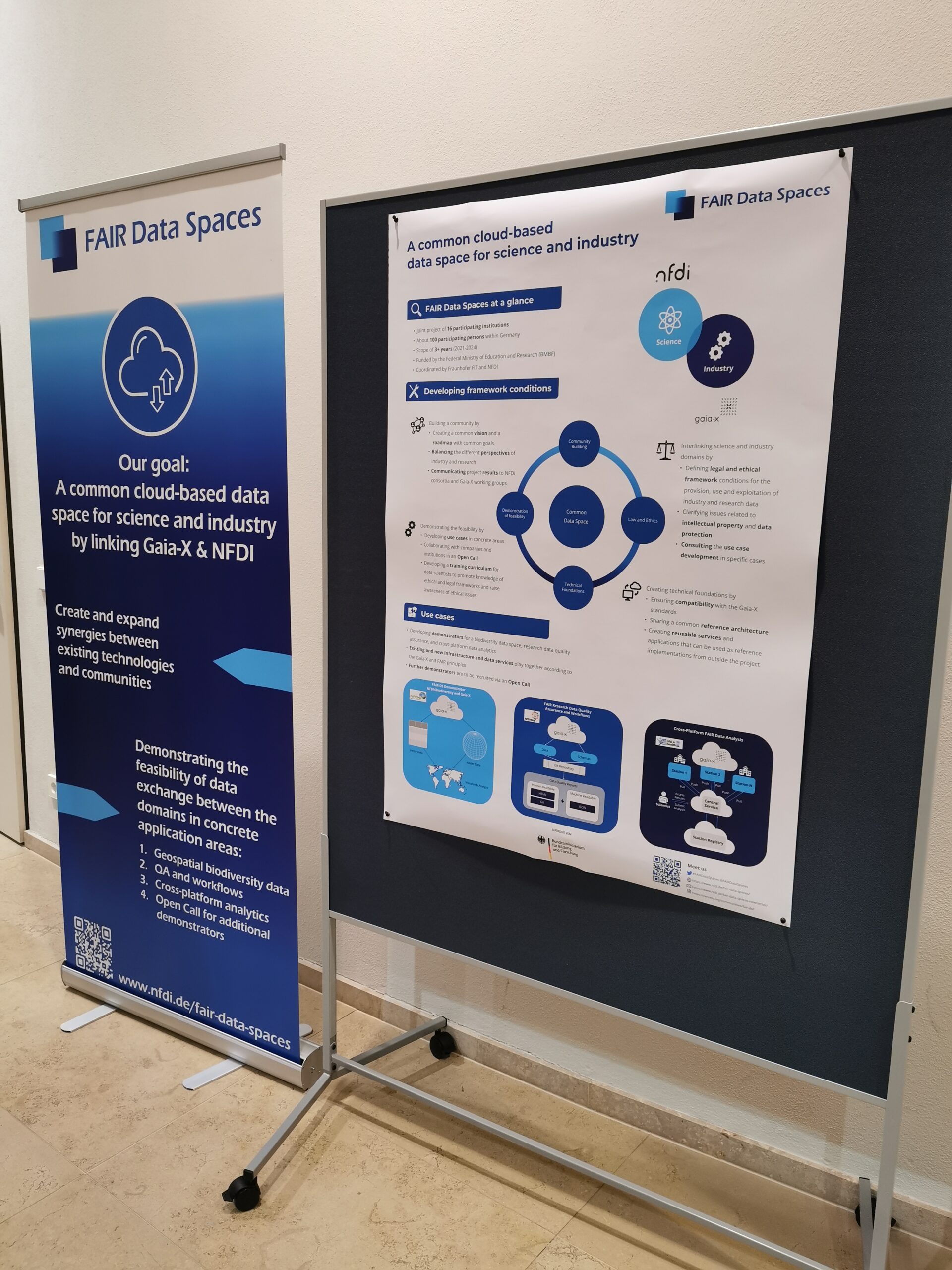 FAIR DS poster stand at the RfII Herrenhäuser conference